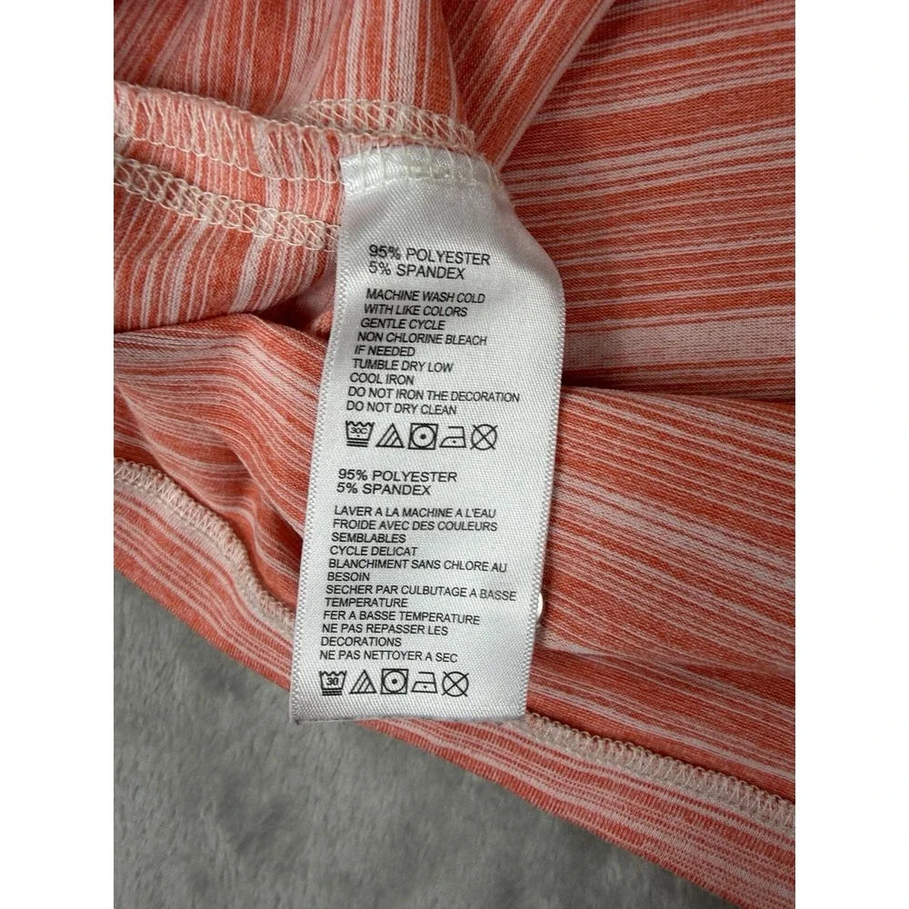 Tommy Bahama IslandZone Polo Shirt 2XL Coral Stripe Stretch